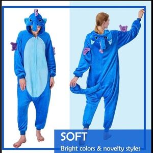 Blue Dragon Onesie Costume